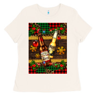 Bone snow and beer bottles Ladies Tee - AdoDesignShop
