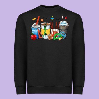 Math Teacher Coffee Cups Heavyweight Sweatshirt Designed By Zillion Design Studio