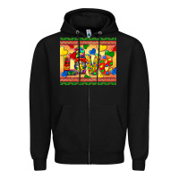 Black love autism awareness Zipper Hoodie - BarkalooDesign