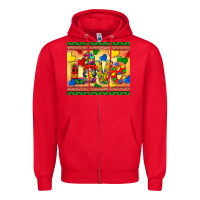 Red love autism awareness Zipper Hoodie - BarkalooDesign