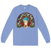 Colony Blue hereford rainbow Long Sleeve Tee - JahusDesignShop