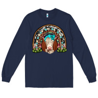 Navy hereford rainbow Long Sleeve Tee - JahusDesignShop