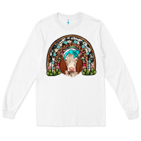 White hereford rainbow Long Sleeve Tee - JahusDesignShop