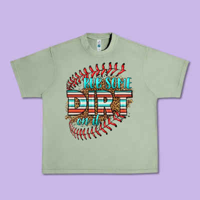 Rub Some Dirt On It Softball Urban Heavy Tee Designed By Hra Design Shop