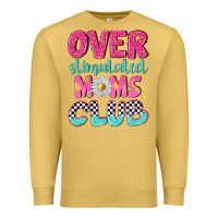 Antique Gold over stimulated moms club Premium Sweatshirt - NancyCooperArtShop