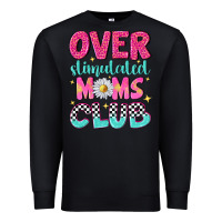 Black over stimulated moms club Premium Sweatshirt - NancyCooperArtShop