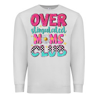 Dove Grey over stimulated moms club Premium Sweatshirt - NancyCooperArtShop