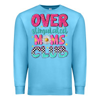 Ocean Blue over stimulated moms club Premium Sweatshirt - NancyCooperArtShop