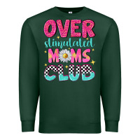 Sports Green over stimulated moms club Premium Sweatshirt - NancyCooperArtShop
