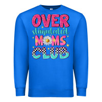 True Royal over stimulated moms club Premium Sweatshirt - NancyCooperArtShop