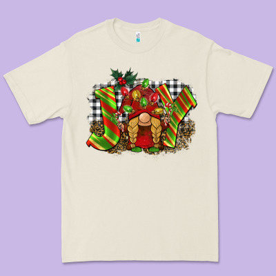 Christmas Joy Gnome Premium Tee Designed By Barkaloodesign
