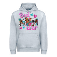 Heather Grey Best Mom Ever Afro Woman Urban Hoodie - texasbilliewilder