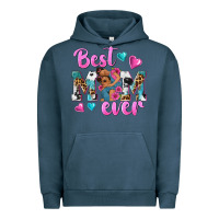 Pigment Midnight Navy Best Mom Ever Afro Woman Urban Hoodie - texasbilliewilder