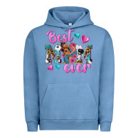Pigment Pebble Blue Best Mom Ever Afro Woman Urban Hoodie - texasbilliewilder