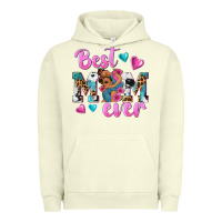Pigment Pistachio Best Mom Ever Afro Woman Urban Hoodie - texasbilliewilder