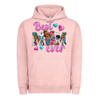 Pigment Salmon Best Mom Ever Afro Woman Urban Hoodie - texasbilliewilder