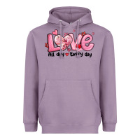 Lavender love all day every day Heavyweight Hoodie - MaliasSmallBusiness