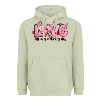 Matcha love all day every day Heavyweight Hoodie - MaliasSmallBusiness