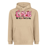 Mushroom love all day every day Heavyweight Hoodie - MaliasSmallBusiness