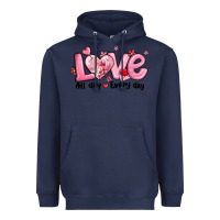 Navy love all day every day Heavyweight Hoodie - MaliasSmallBusiness