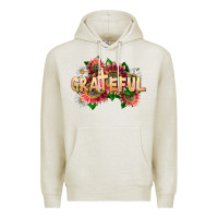 Oatmeal Heather Grateful Religious Premium Hoodie - LillyAllenDesigns