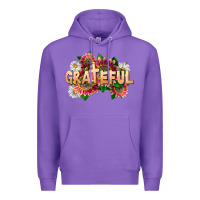 Purple Grateful Religious Premium Hoodie - LillyAllenDesigns