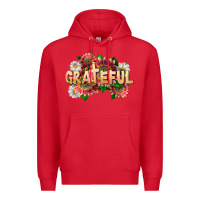 Red Grateful Religious Premium Hoodie - LillyAllenDesigns
