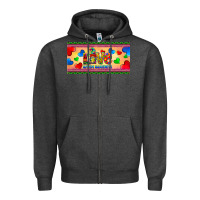 Charcoal Heather love autism awareness license plate template Zipper Hoodie - BarkalooDesign
