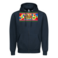 Navy love autism awareness license plate template Zipper Hoodie - BarkalooDesign