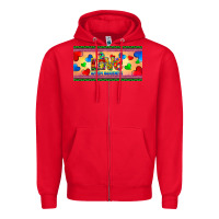 Red love autism awareness license plate template Zipper Hoodie - BarkalooDesign