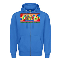 True Royal love autism awareness license plate template Zipper Hoodie - BarkalooDesign