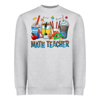 Heather Grey math teacher coffee cups Heavyweight Sweatshirt - Zillion Design Studio