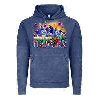 Vintage Denim traveler Vintage Hoodie - Zillion Design Studio