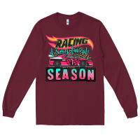 Burgundy racing it's my favorite season sport car Long Sleeve Tee - AdoDesignShop