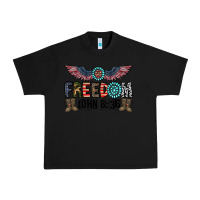 Black freedom john Urban Heavy Tee - CowhideDigitalArt