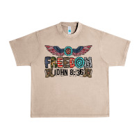 French Oak freedom john Urban Heavy Tee - CowhideDigitalArt