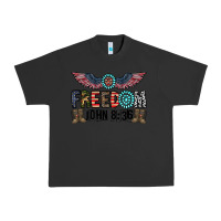 Pigment Black freedom john Urban Heavy Tee - CowhideDigitalArt