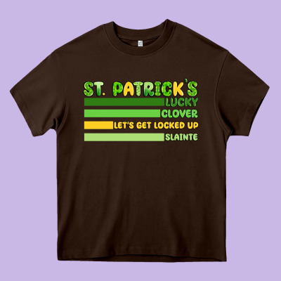 St. Patrick's Lucky Clover  Artiststas Heavy Core Tee Designed By Artiststas