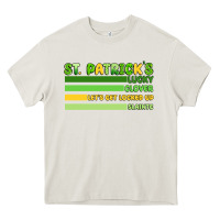 Cream st. patrick's lucky clover  artiststas Heavy Core Tee - Artiststas