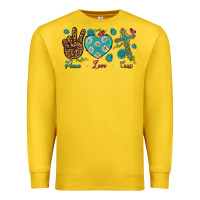 Lemon peace love cross Premium Sweatshirt - NancyCooperArtShop