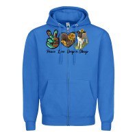 True Royal Peace Love Dorper Sheep Zipper Hoodie - LillyAllenDesigns
