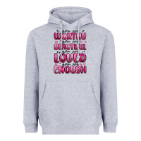 Heather Grey you are worthy you are beautiful Heavyweight Hoodie - MaliasSmallBusiness