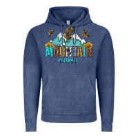 Vintage Denim mountain mama Vintage Hoodie - texasbilliewilder