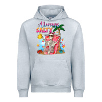 Heather Grey Always salty Urban Hoodie - NancyCooperArtShop
