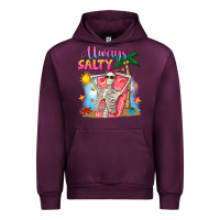 Mauve Wine Always salty Urban Hoodie - NancyCooperArtShop