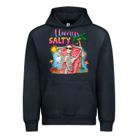 Navy Always salty Urban Hoodie - NancyCooperArtShop