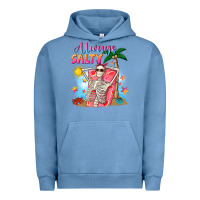 Pigment Pebble Blue Always salty Urban Hoodie - NancyCooperArtShop