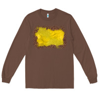 Chestnut gemstone yellow leopard background Long Sleeve Tee - JahusDesignShop