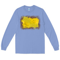 Colony Blue gemstone yellow leopard background Long Sleeve Tee - JahusDesignShop