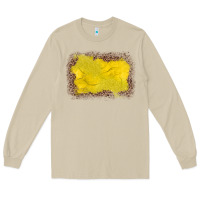 Mushroom gemstone yellow leopard background Long Sleeve Tee - JahusDesignShop